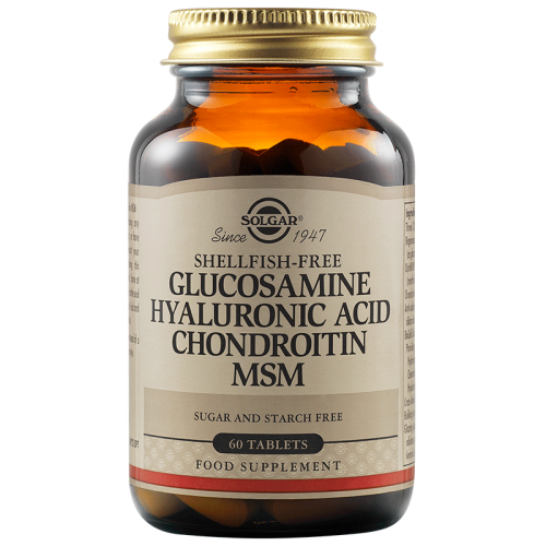 GLUCOSAMINE, HYALURONIC ACID, CHONDROITIN & MSM от Solgar - 60 tablets